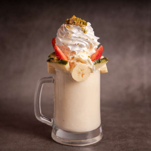 Banana Milk Shake with Cream